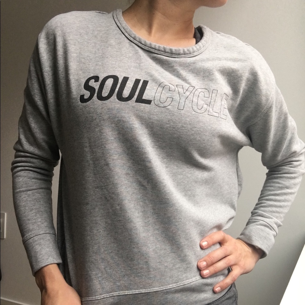 SoulCycle x Nike deep V back sweatshirt